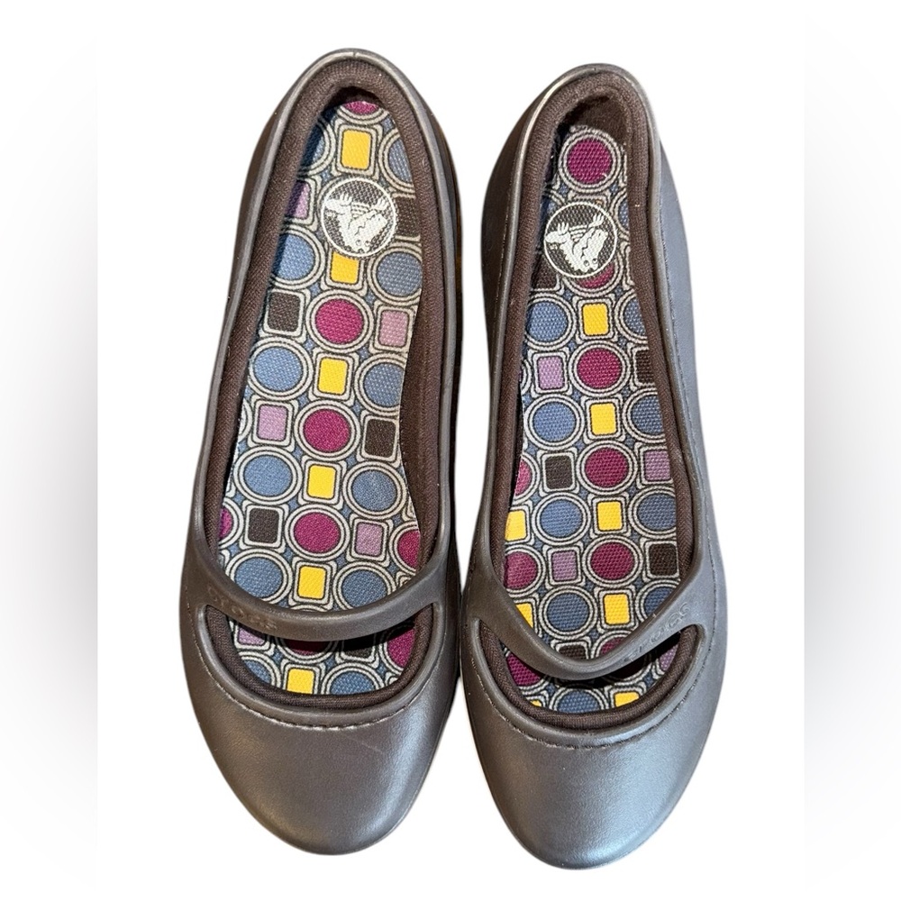 CROCS Crocband Mary Jane Flats Women’s Size 7 - Picture 6 of 8